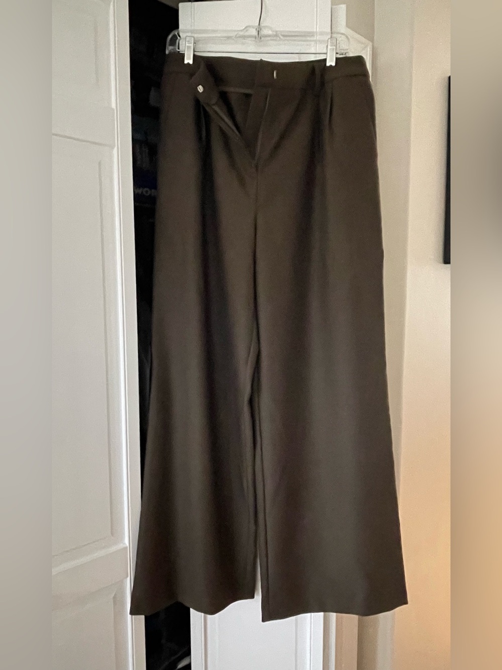 Commense brand Wide Leg Pants in Dark Brown